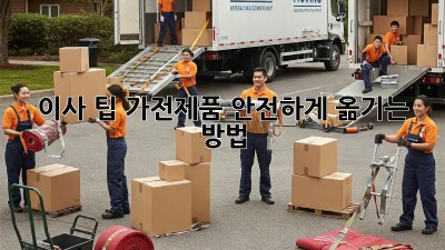 이사 팁: 가전제품 안전하게 옮기는 방법